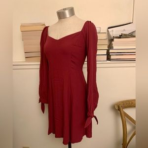 AE American Eagle Tie Cuff Long Sleeve Dress Size Small
